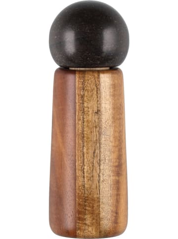 Maku Gewürzmühle in Hellbraun/ Schwarz - (H)15,5 cm