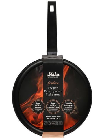 Maku Braadpan "Graphene" zwart - Ø 28 cm