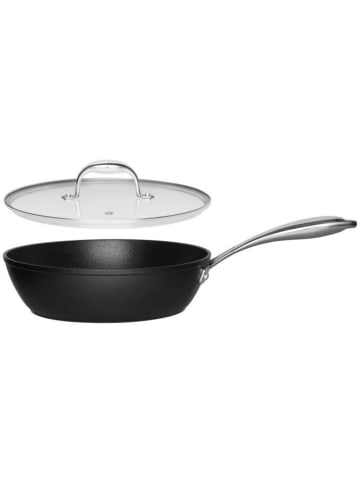 Maku 2-delige set: braadpan met deksel zwart/zilverkleurig - Ø 26 cm