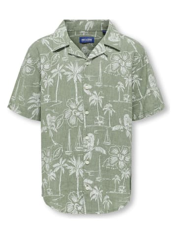 ONLY & SONS Junior Linnen blouse "Aiden" groen