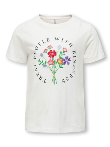 KIDS ONLY Shirt "Emma" in Weiß/ Bunt