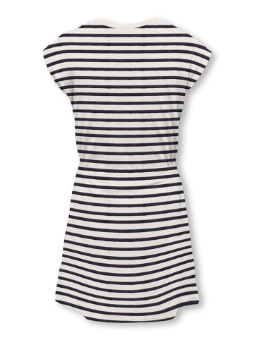 KIDS ONLY Jurk "Trine" wit/donkerblauw