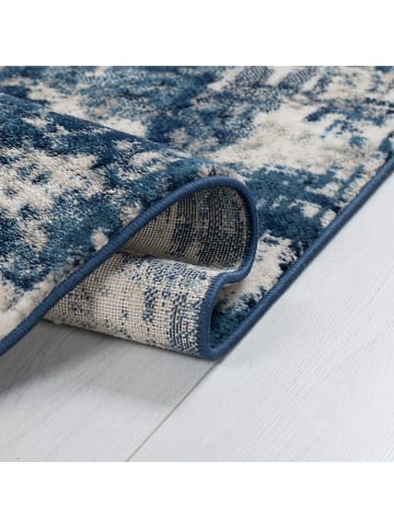 Flair Rugs Kurzflor-Läufer ''Wonderlust Cocktail'' in Creme/ Blau