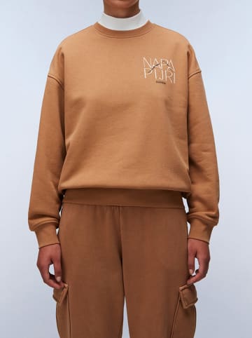 Napapijri Sweatshirt in Hellbraun