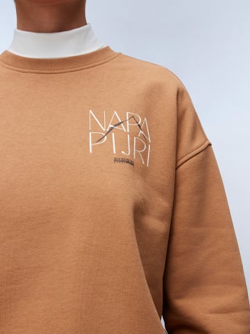 Napapijri Sweatshirt in Hellbraun