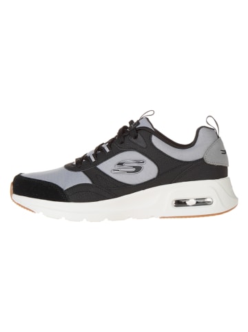 Skechers Leder-Sneakers "Air Court Yatton" in Grau/ Schwarz