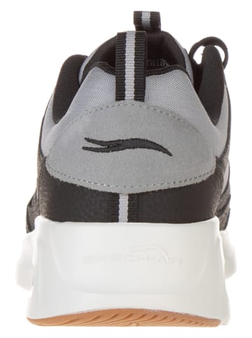 Skechers Leder-Sneakers "Air Court Yatton" in Grau/ Schwarz