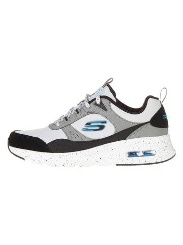 Skechers Leder-Sneakers "Air Court Yatton" in Grau/ Schwarz/ Weiß