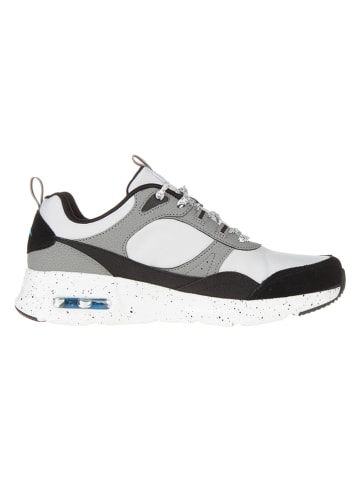 Skechers Leder-Sneakers "Air Court Yatton" in Grau/ Schwarz/ Weiß