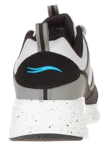 Skechers Leder-Sneakers "Air Court Yatton" in Grau/ Schwarz/ Weiß