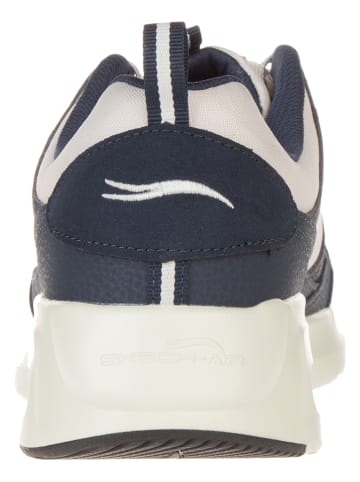 Skechers Leder-Sneakers "Air Court Yatton" in Dunkelblau/ Weiß