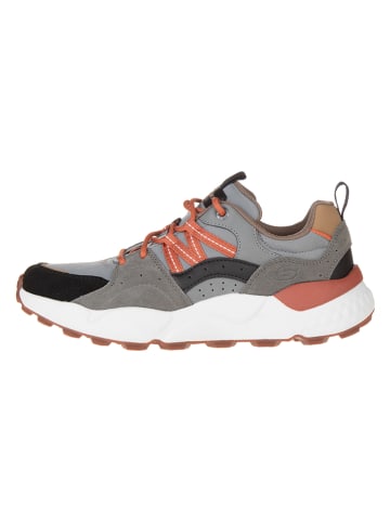 Skechers Leren sneakers "Bendino Dormer" grijs/oranje