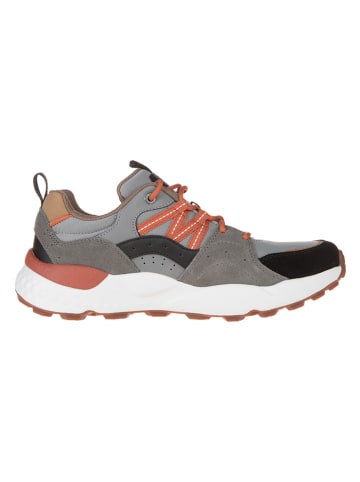 Skechers Leder-Sneakers "Bendino Dormer" in Grau/ Orange