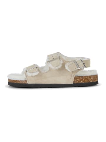 Ilse Jacobsen Leder-Sandalen in Beige