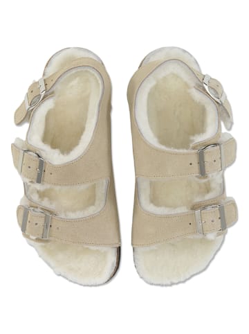 Ilse Jacobsen Leren sandalen beige