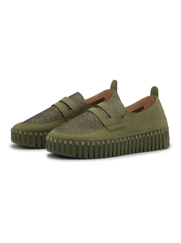 Ilse Jacobsen Mokassins in Khaki