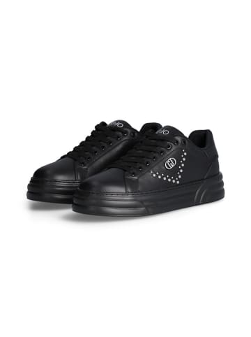Liu Jo Skórzane sneakersy w kolorze czarnym