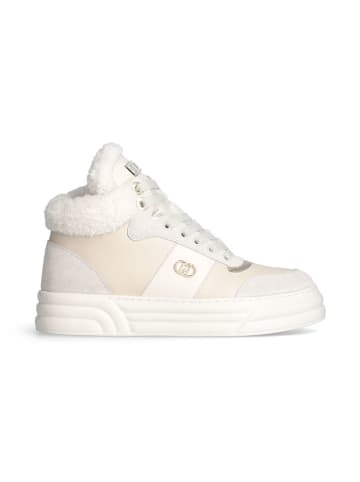 Liu Jo Leder-Sneakers in Beige