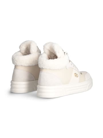 Liu Jo Leder-Sneakers in Beige