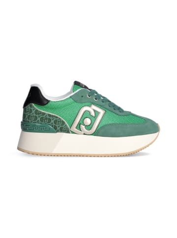 Liu Jo Leder-Sneakers in Grün