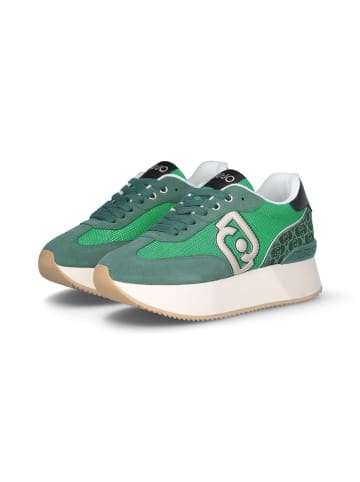 Liu Jo Leder-Sneakers in Grün