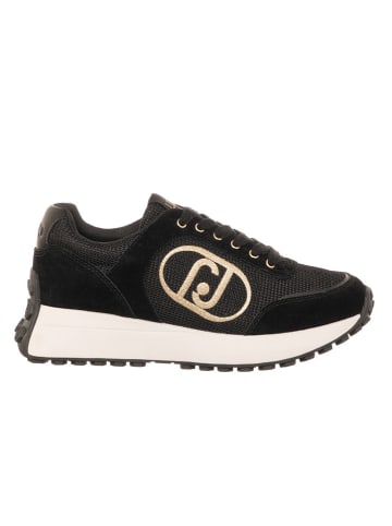 Liu Jo Leder-Sneakers in Schwarz