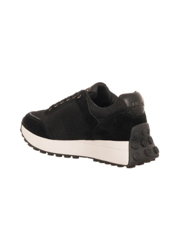 Liu Jo Leder-Sneakers in Schwarz