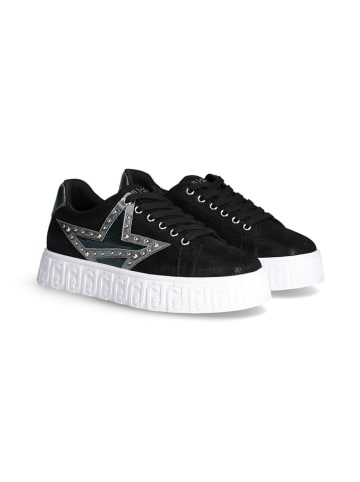 Liu Jo Leder-Sneakers in Schwarz
