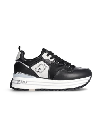 Liu Jo Leder-Sneakers in Schwarz
