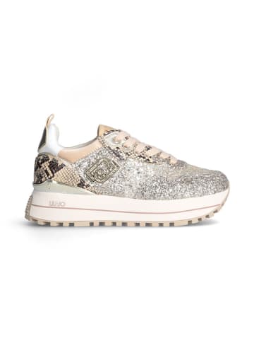 Liu Jo Sneakers in Beige/ Gold