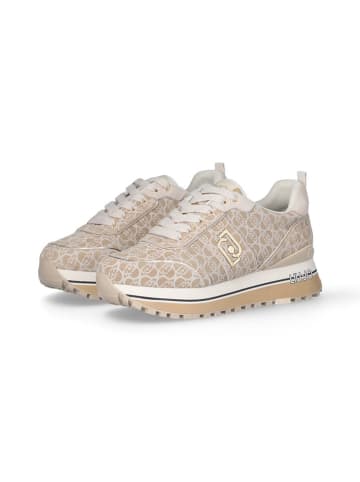 Liu Jo Leder-Sneakers in Beige