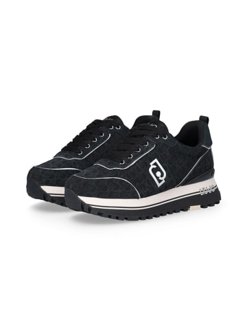 Liu Jo Leder-Sneakers in Schwarz
