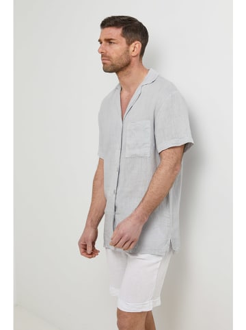 Rodier Lin Linnen blouse lichtgrijs