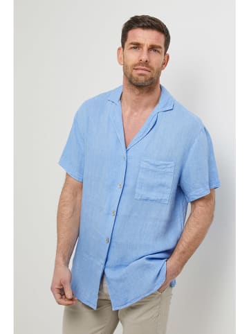 Rodier Lin Linnen blouse lichtblauw