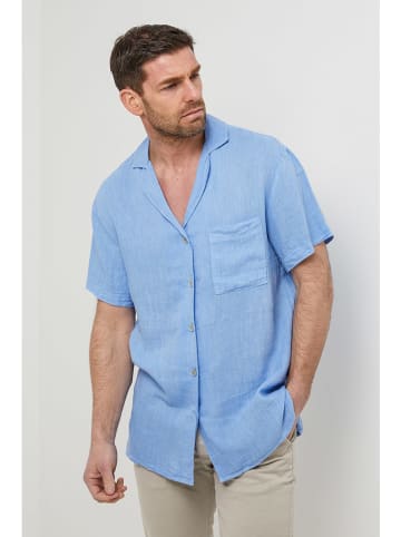 Rodier Lin Linnen blouse lichtblauw