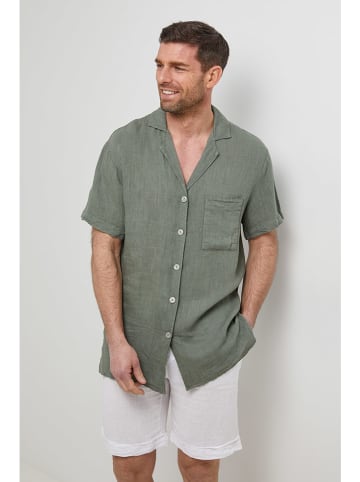 Rodier Lin Leinen-Hemd in Khaki