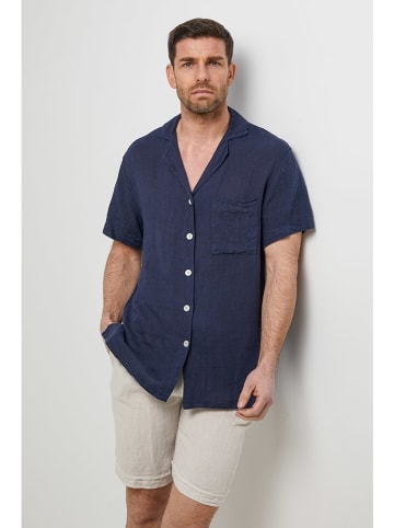 Rodier Lin Linnen blouse donkerblauw