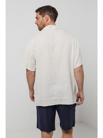 Rodier Lin Leinen-Poloshirt in Creme