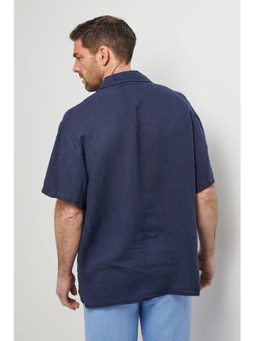 Rodier Lin Linnen poloshirt donkerblauw