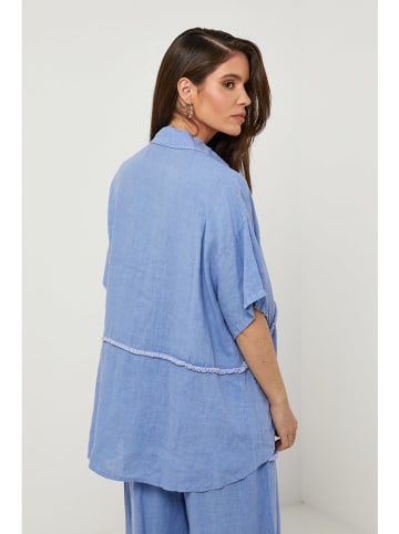 Rodier Lin Linnen blouse lichtblauw