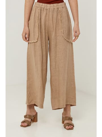 Rodier Lin Linnen marlenebroek camel