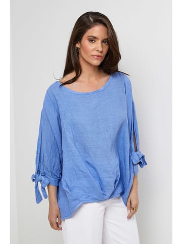 Rodier Lin Linnen blouse lichtblauw