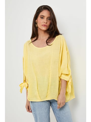 Rodier Lin Linnen blouse geel