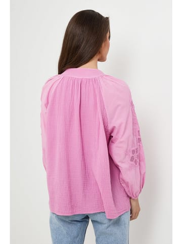 Rodier Lin Leinen-Bluse in Rosa