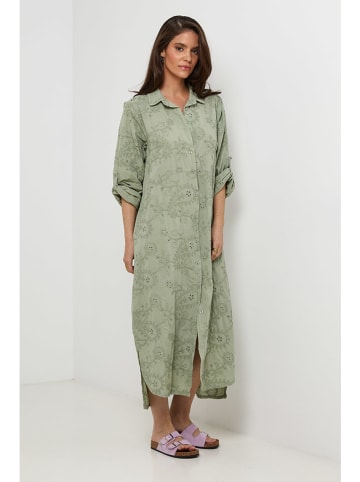 Rodier Lin Leinen-Kleid in Khaki