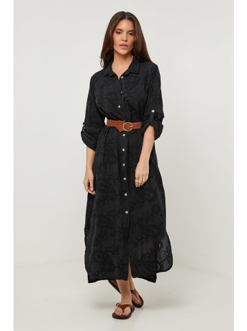 Rodier Lin Leinen-Kleid in Schwarz