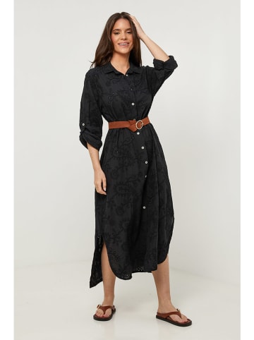 Rodier Lin Leinen-Kleid in Schwarz