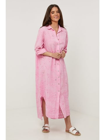 Rodier Lin Leinen-Kleid in Rosa