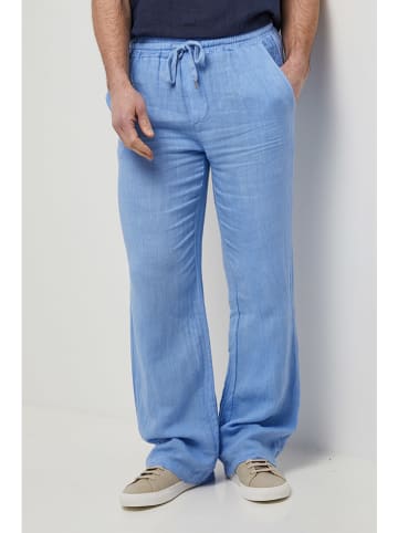 Rodier Lin Leinen-Hose in Hellblau