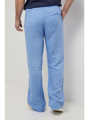 Rodier Lin Leinen-Hose in Hellblau